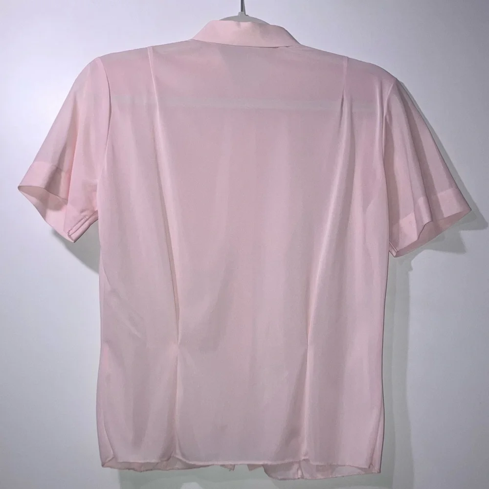 π VINTAGE Pink βThe Pilot Blouse,β small β EUC - Picture 3 of 9